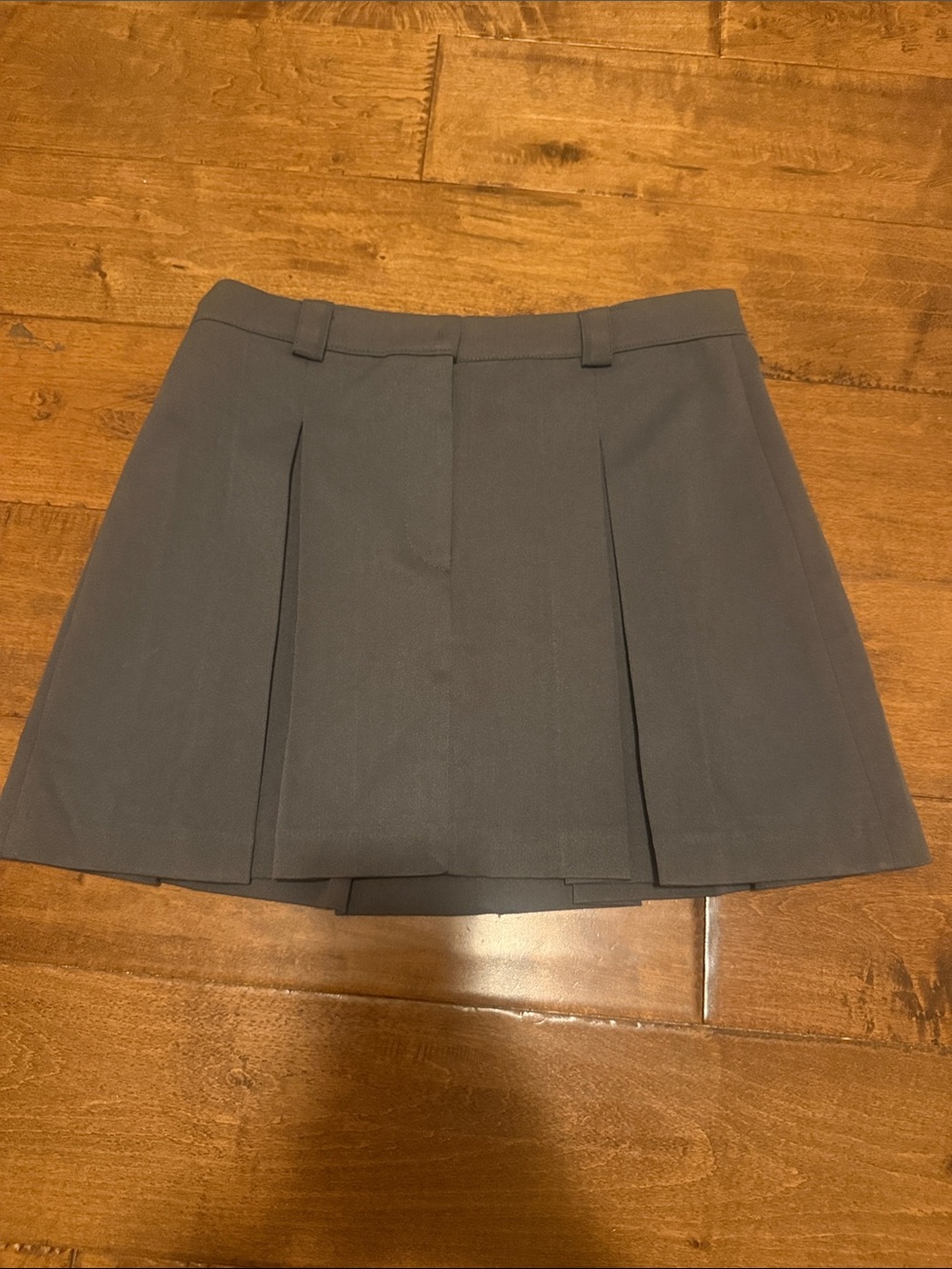 The Frankie Shop Pleated Mini Skirt - Gray